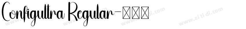 Configultra Regular字体转换